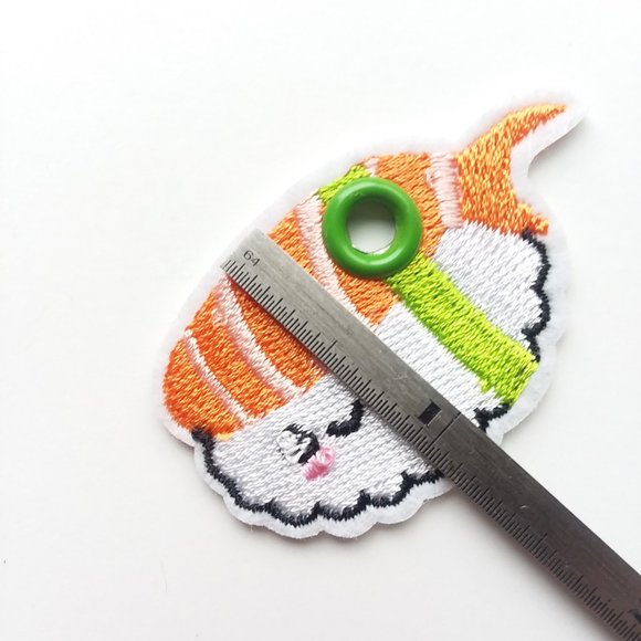 Shoe Charms   Kawaii charm  sushi sashimi roller skates shoelace patch - Picture 6 of 6